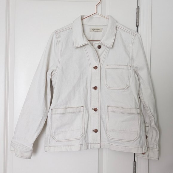 Madewell Cream Jean Jacket - Picture 2 of 6